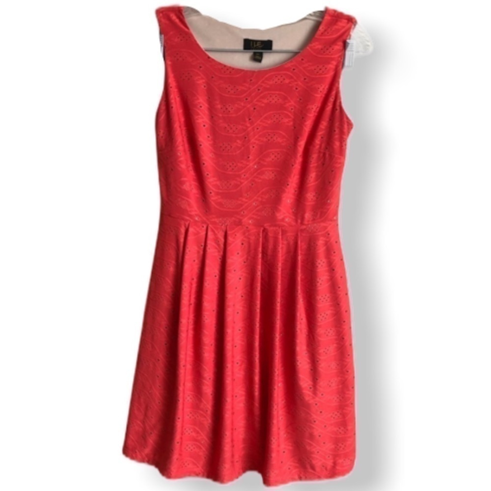 ILe Coral Pleated Skater Style‎ Dress